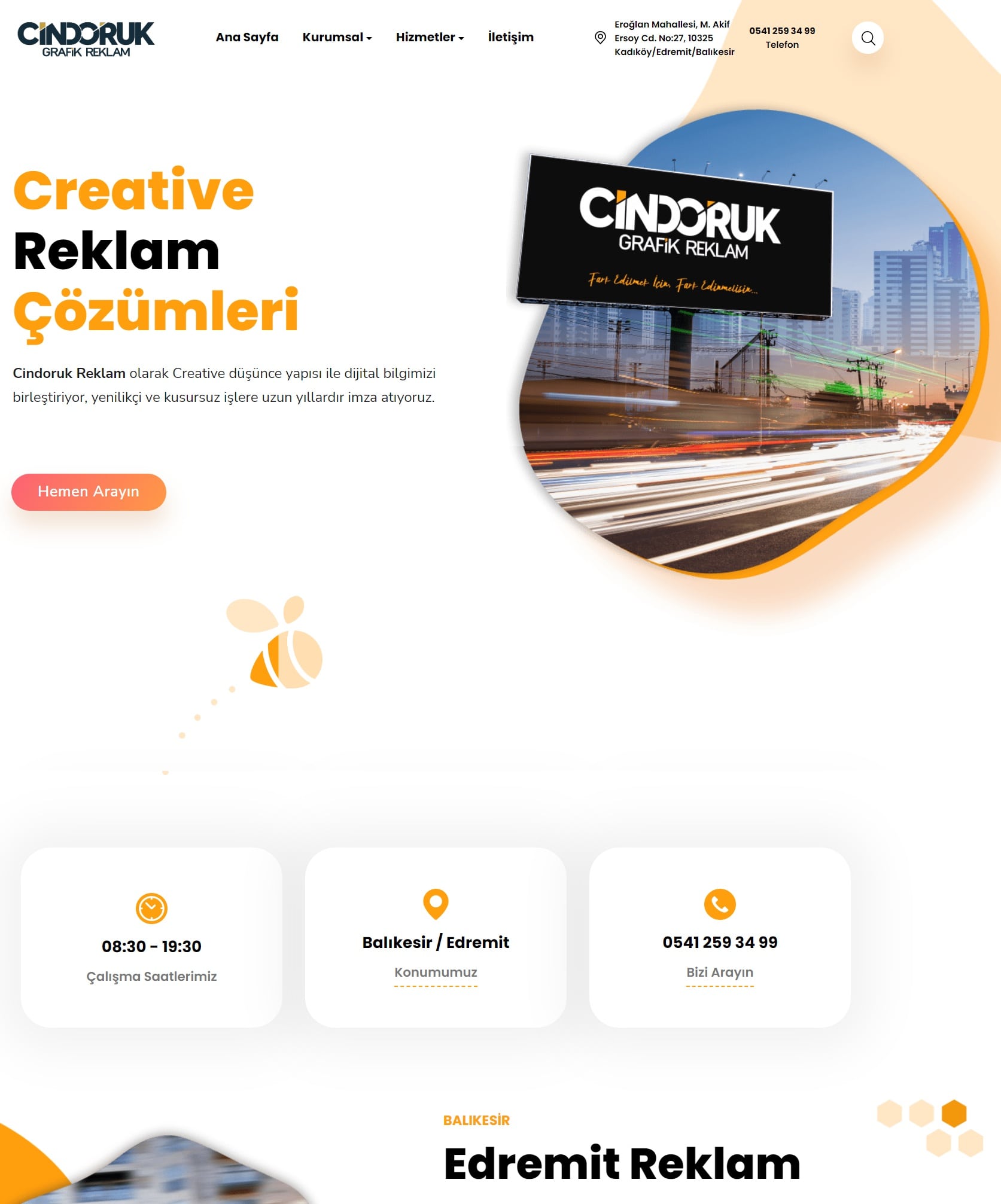 Web Tasarım Cindoruk Reklam Ajansı